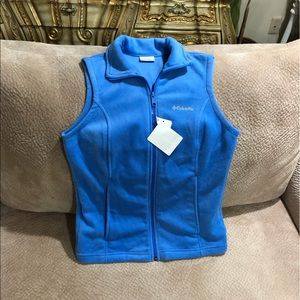 Columbia New w/Tag Blue Fleece Vest Sz S
